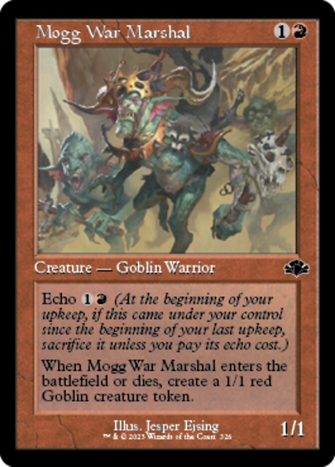 Mogg War Marshal (Retro) [Dominaria Remastered] | Gate City Games LLC
