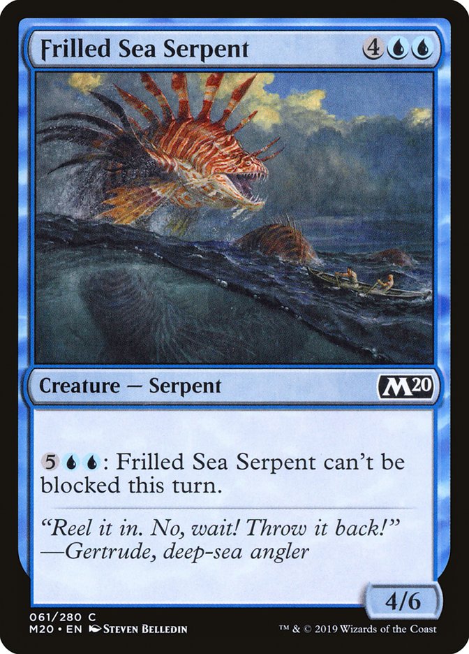 Frilled Sea Serpent [Core Set 2020] | Gate City Games LLC