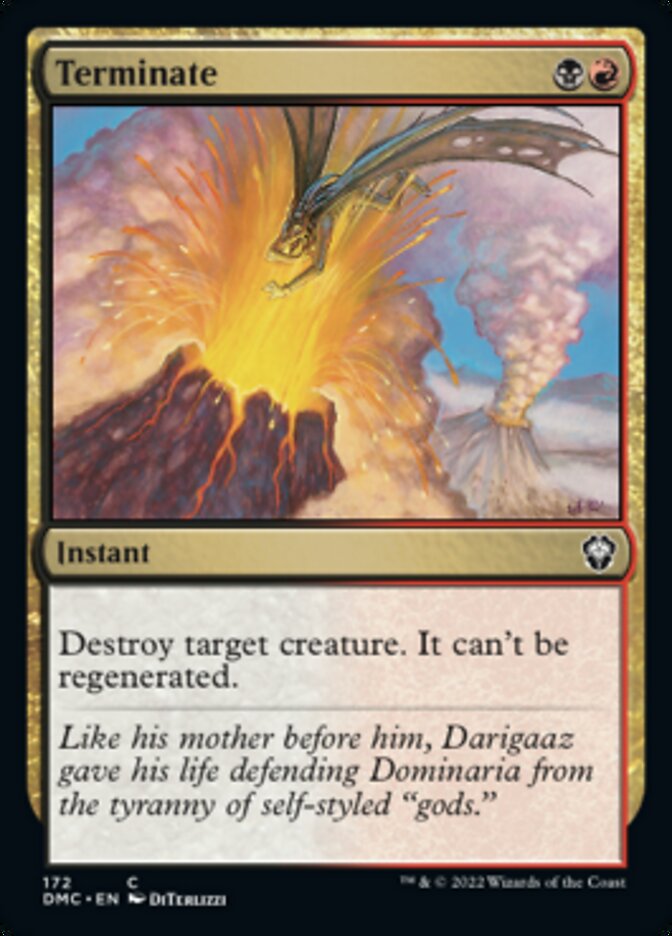 Terminate [Dominaria United Commander] | Gate City Games LLC