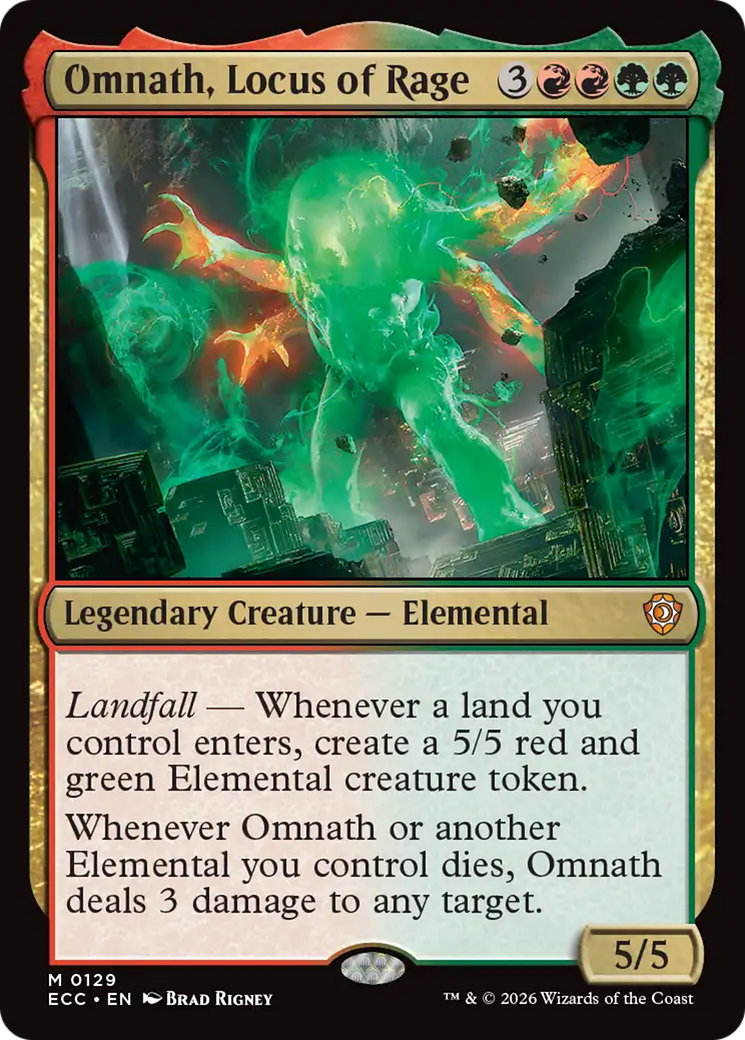 Omnath, Locus of Rage [Lorwyn Eclipsed Commander] | Gate City Games LLC