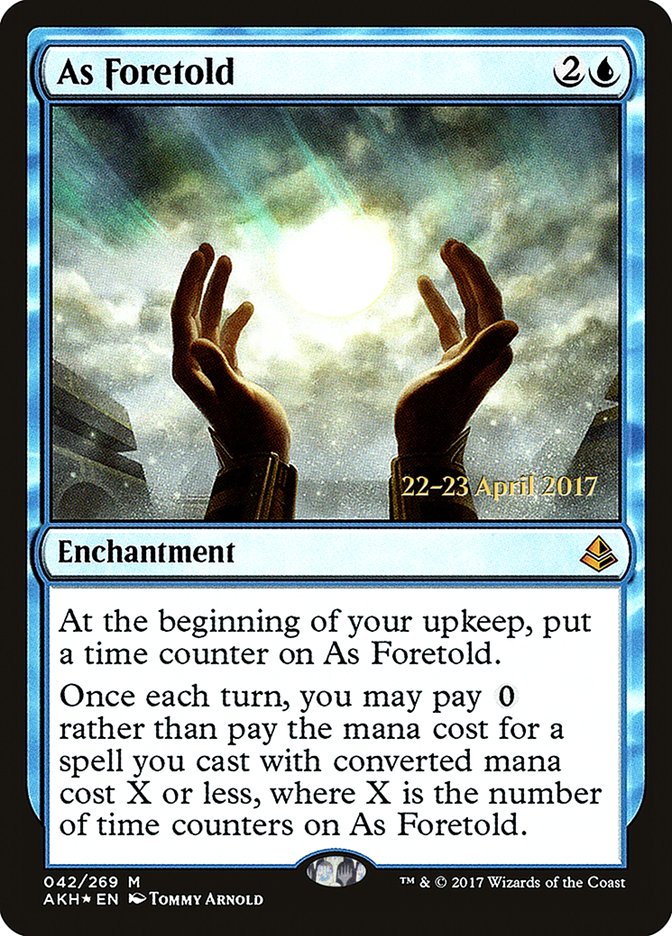 As Foretold [Amonkhet Prerelease Promos] | Gate City Games LLC