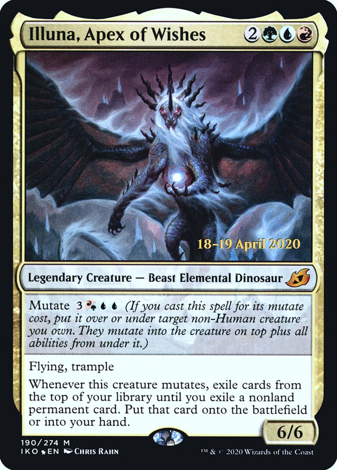Illuna, Apex of Wishes [Ikoria: Lair of Behemoths Prerelease Promos] | Gate City Games LLC