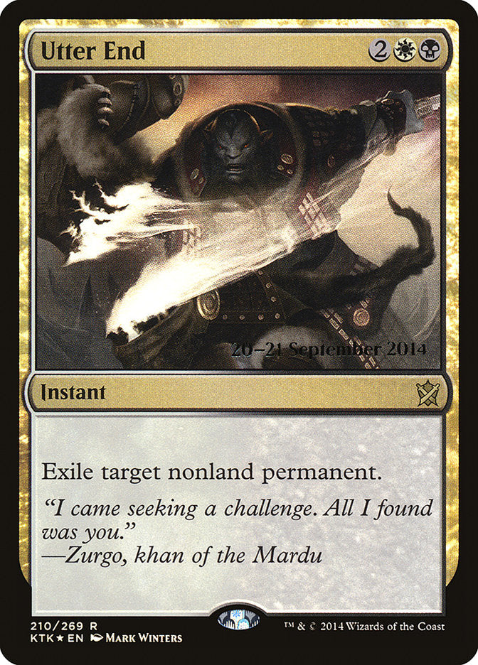 Utter End [Khans of Tarkir Prerelease Promos] | Gate City Games LLC