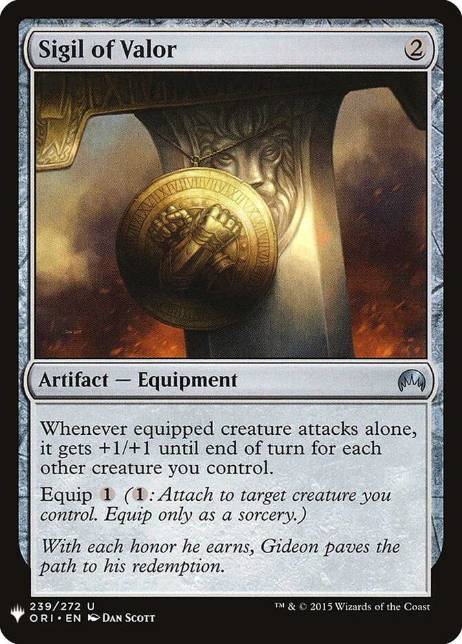 Sigil of Valor [Mystery Booster] | Gate City Games LLC