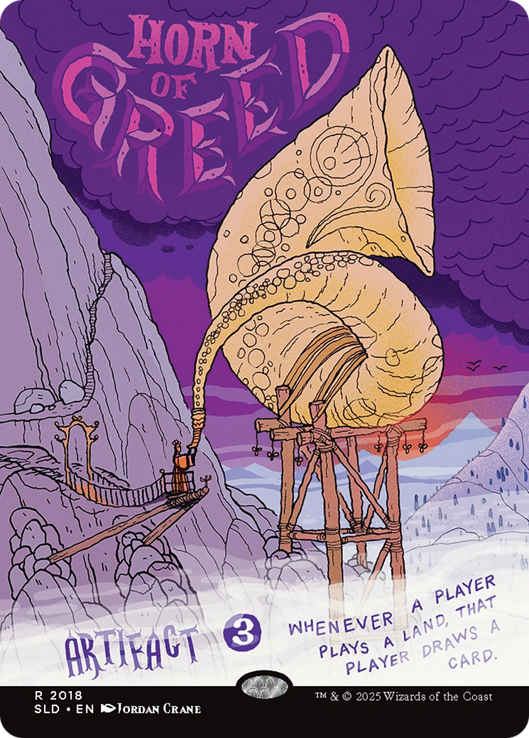 Horn of Greed (Rainbow Foil) [Secret Lair Drop Series] | Gate City Games LLC
