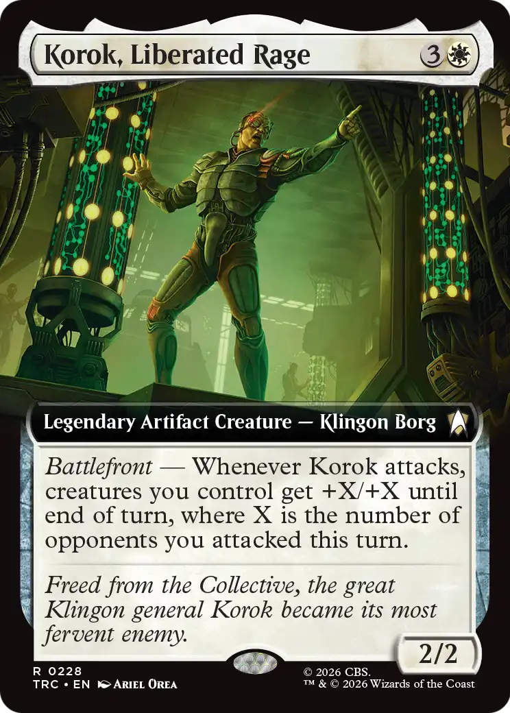 Korok, Liberated Rage (Extended Art) [Star Trek Commander] | Gate City Games LLC