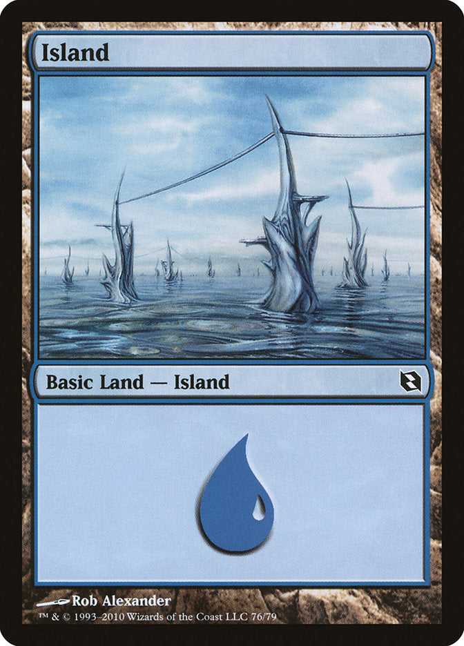 Island (76) [Duel Decks: Elspeth vs. Tezzeret] | Gate City Games LLC