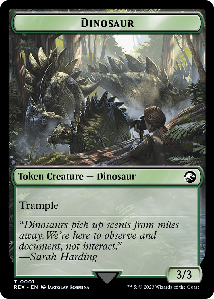 Fungus Dinosaur // Dinosaur (0001) Double-Sided Token [The Lost Caverns of Ixalan Tokens] | Gate City Games LLC