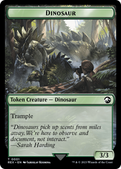 Copy // Dinosaur (0001) Double-Sided Token [The Lost Caverns of Ixalan Tokens] | Gate City Games LLC