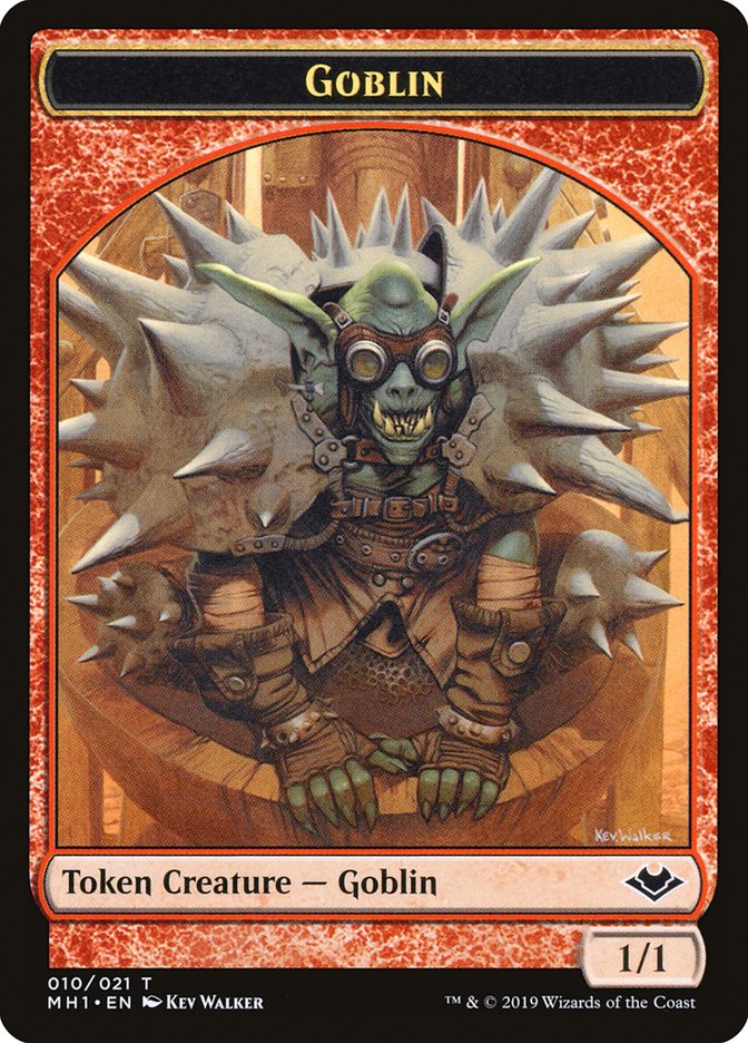 Goblin (010) // Wrenn and Six Emblem Double-Sided Token [Modern Horizons Tokens] | Gate City Games LLC