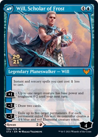 Rowan, Scholar of Sparks // Will, Scholar of Frost [Strixhaven: School of Mages Prerelease Promos] | Gate City Games LLC