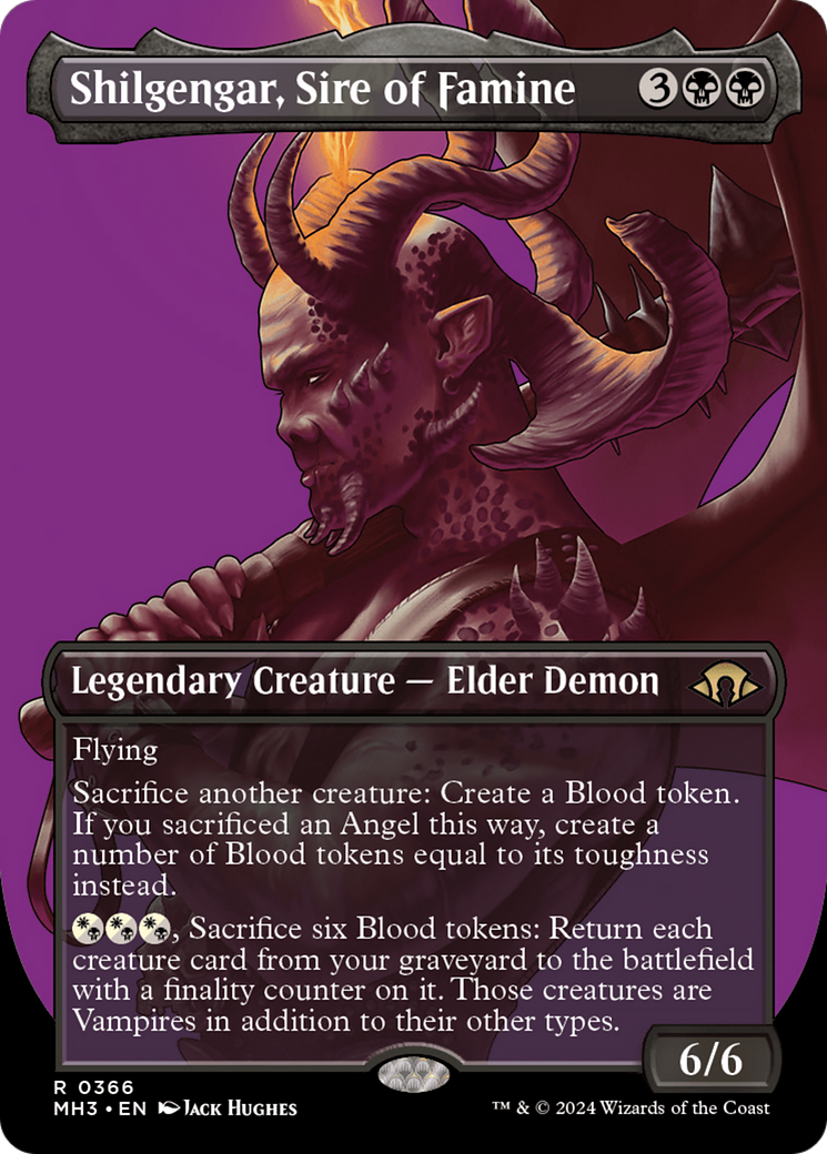 Shilgengar, Sire of Famine (Borderless) [Modern Horizons 3] | Gate City Games LLC