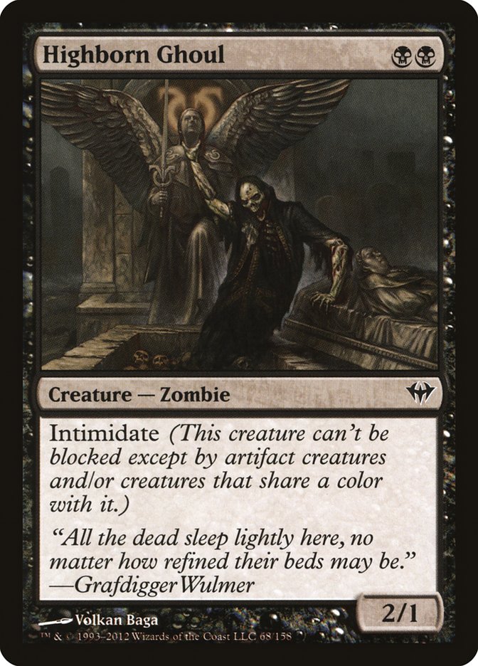 Highborn Ghoul [Dark Ascension] | Gate City Games LLC