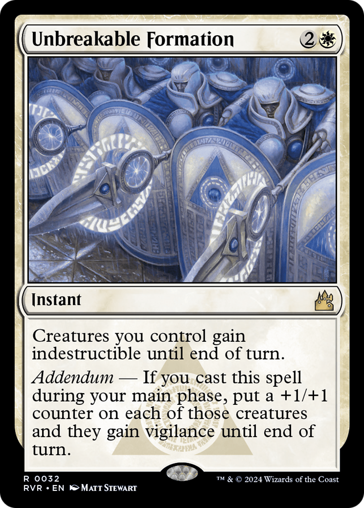 Unbreakable Formation [Ravnica Remastered] | Gate City Games LLC