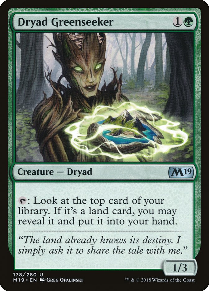 Dryad Greenseeker [Core Set 2019] | Gate City Games LLC