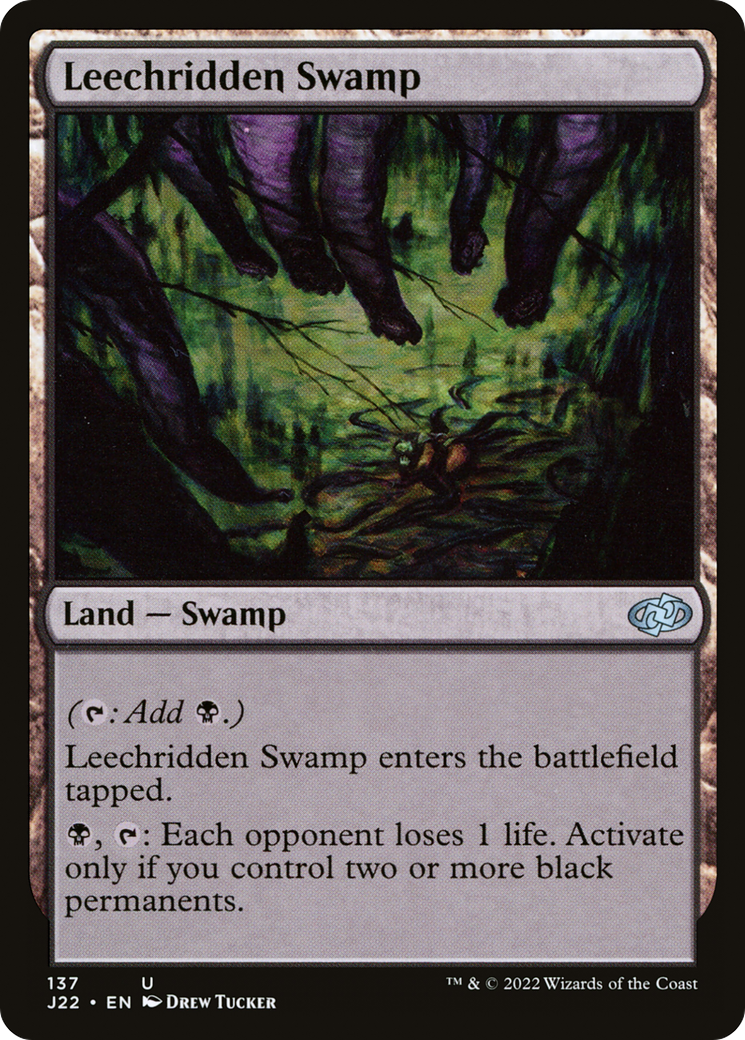 Leechridden Swamp [Jumpstart 2022] | Gate City Games LLC