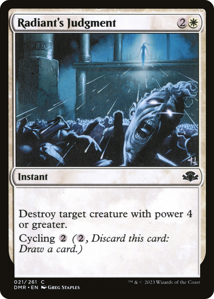 Radiant's Judgment [Dominaria Remastered] | Gate City Games LLC