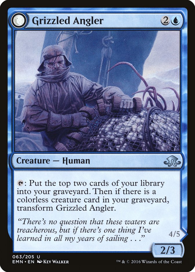 Grizzled Angler // Grisly Anglerfish [Eldritch Moon] | Gate City Games LLC
