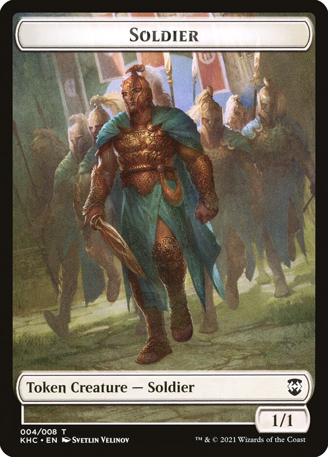 Bird (005) // Soldier Double-Sided Token [Kaldheim Commander Tokens] | Gate City Games LLC