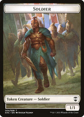 Bird (005) // Soldier Double-Sided Token [Kaldheim Commander Tokens] | Gate City Games LLC