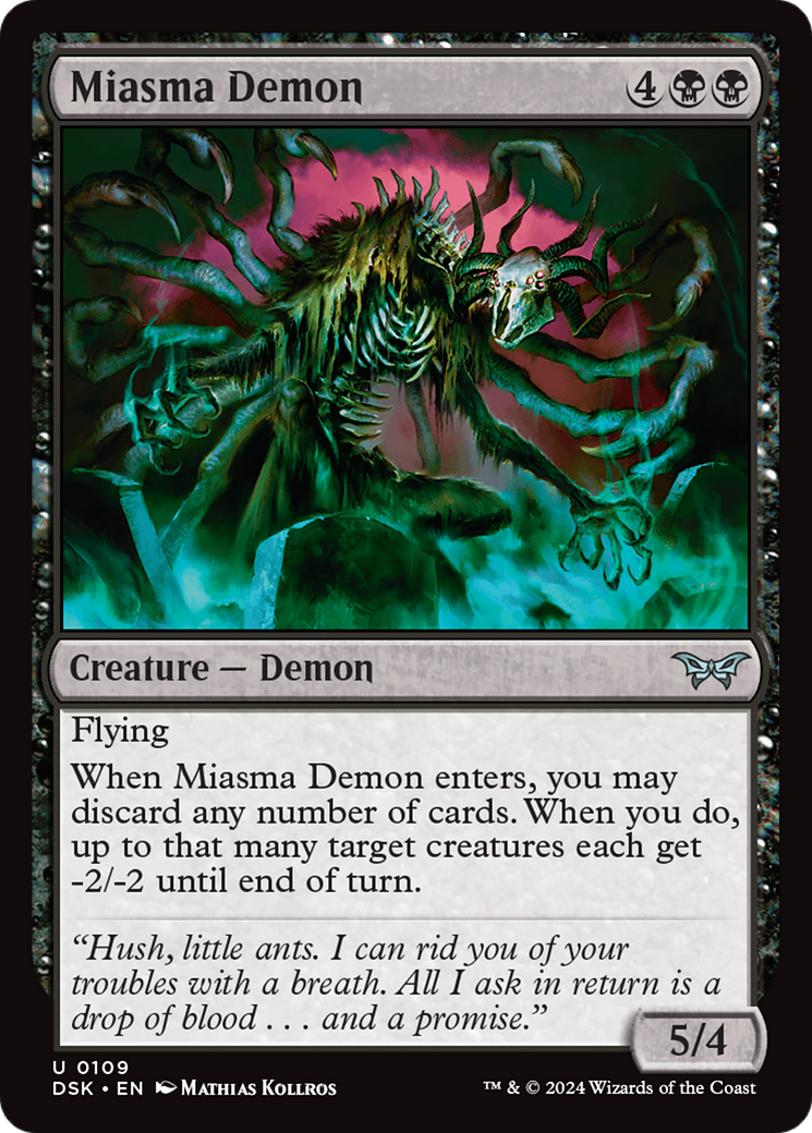 Miasma Demon [Duskmourn: House of Horror] | Gate City Games LLC