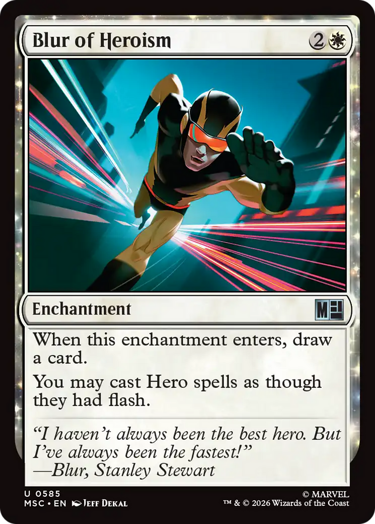 Blur of Heroism [Marvel Super Heroes Commander] | Gate City Games LLC