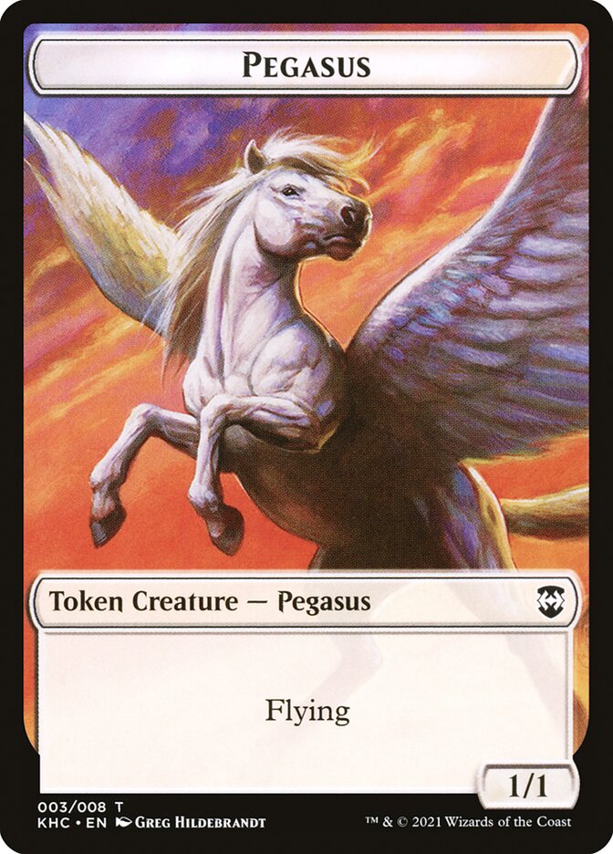Kithkin Soldier // Pegasus Double-Sided Token [Kaldheim Commander Tokens] | Gate City Games LLC
