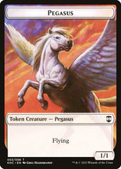 Kithkin Soldier // Pegasus Double-Sided Token [Kaldheim Commander Tokens] | Gate City Games LLC