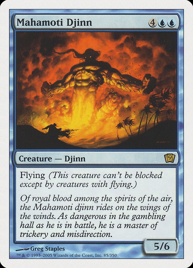 Mahamoti Djinn (9th Edition) [Oversize Cards] | Gate City Games LLC