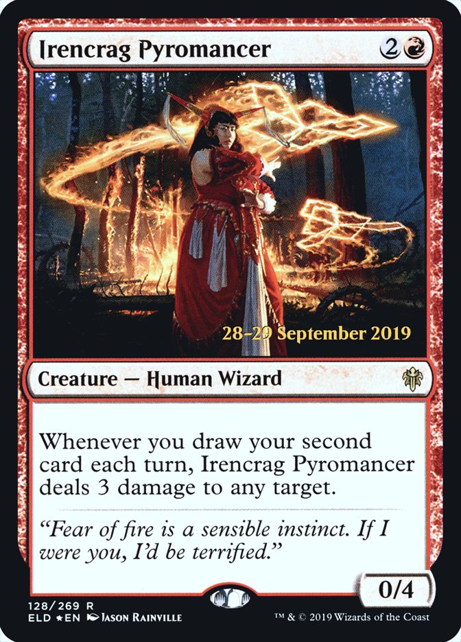 Irencrag Pyromancer [Throne of Eldraine Prerelease Promos] | Gate City Games LLC