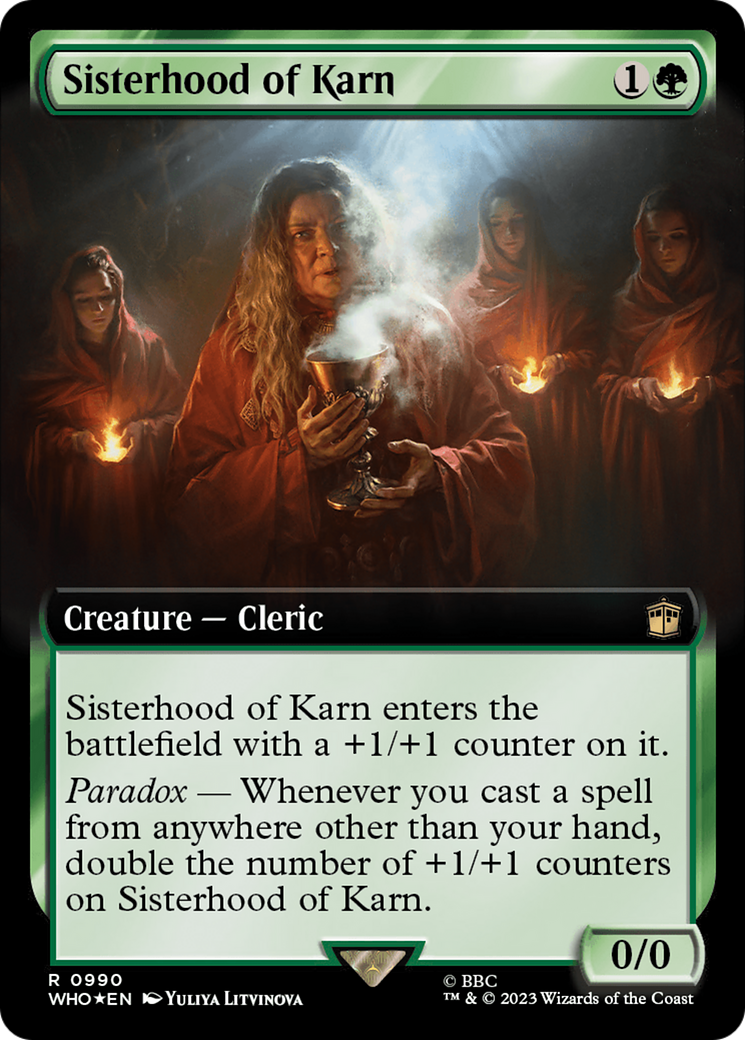 Sisterhood of Karn (Extended Art) (Surge Foil) [Doctor Who] | Gate City Games LLC
