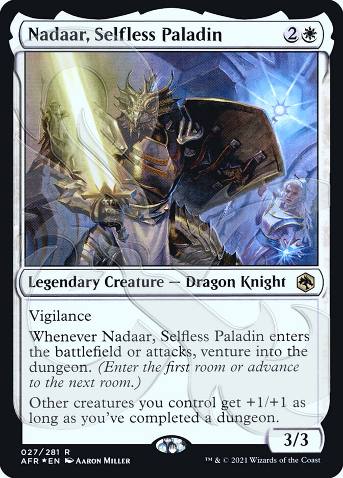 Nadaar, Selfless Paladin (Ampersand Promo) [Dungeons & Dragons: Adventures in the Forgotten Realms Promos] | Gate City Games LLC