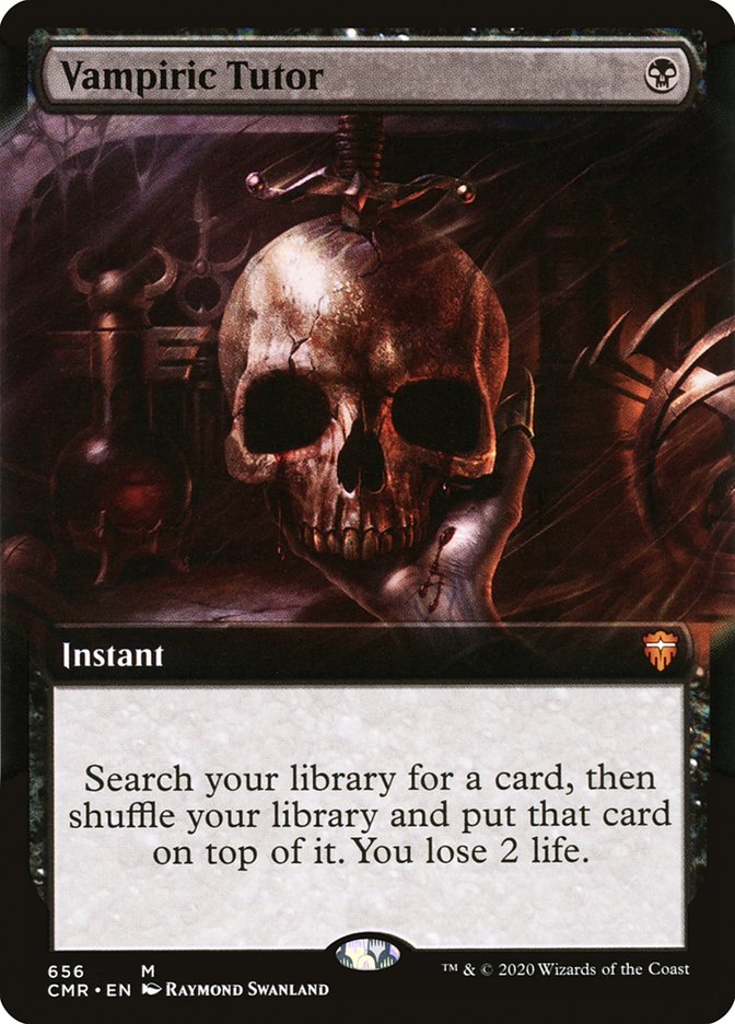 Vampiric Tutor (Extended Art) [Commander Legends] | Gate City Games LLC