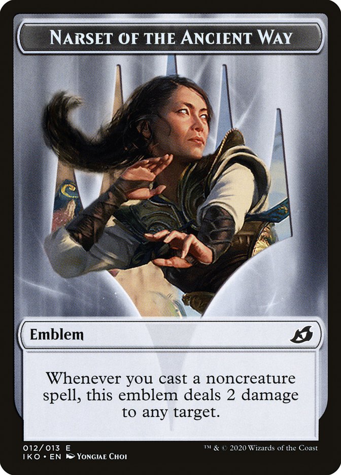 Narset of the Ancient Way Emblem [Ikoria: Lair of Behemoths Tokens] | Gate City Games LLC