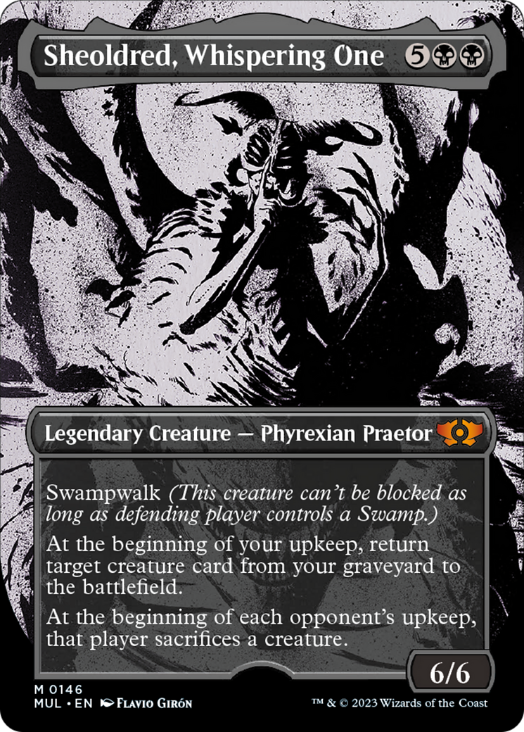 Sheoldred, Whispering One (Halo Foil) [Multiverse Legends] | Gate City Games LLC