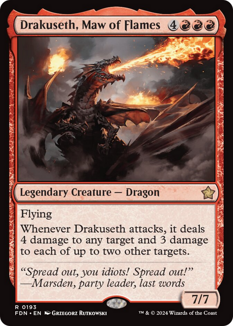 Drakuseth, Maw of Flames [Foundations] | Gate City Games LLC