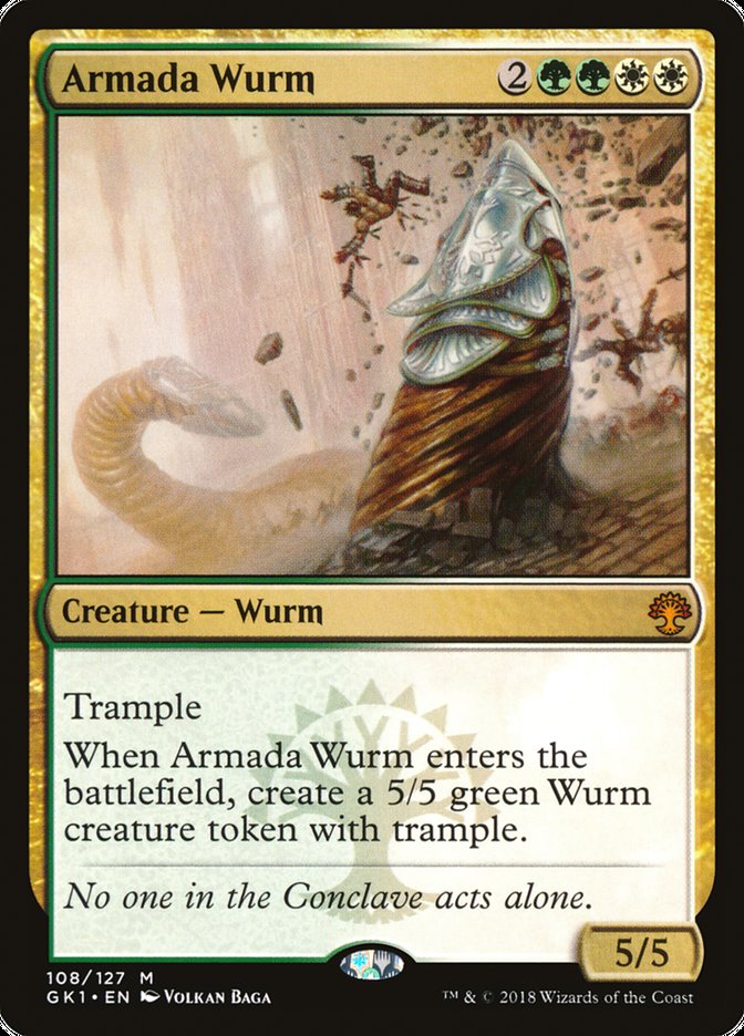 Armada Wurm [Guilds of Ravnica Guild Kit] | Gate City Games LLC