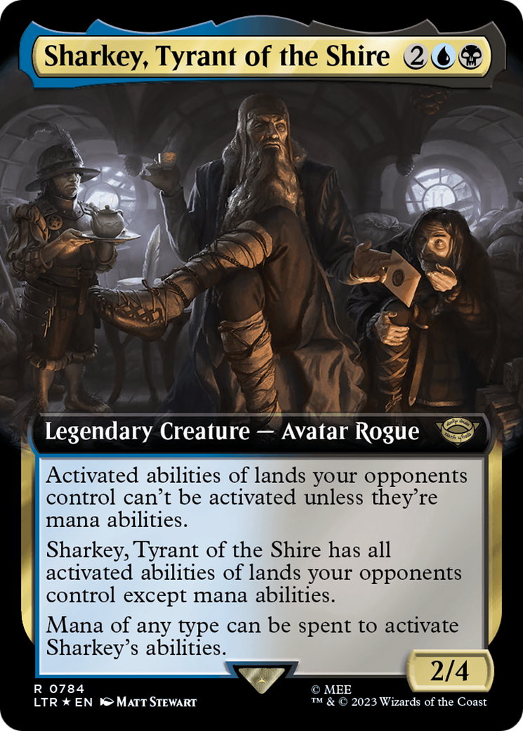 Sharkey, Tyrant of the Shire (Extended Art) (Surge Foil) [The Lord of the Rings: Tales of Middle-Earth] | Gate City Games LLC