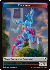 Elemental (0020) // Manifest Double-Sided Token [Secrets of Strixhaven Commander Tokens] | Gate City Games LLC