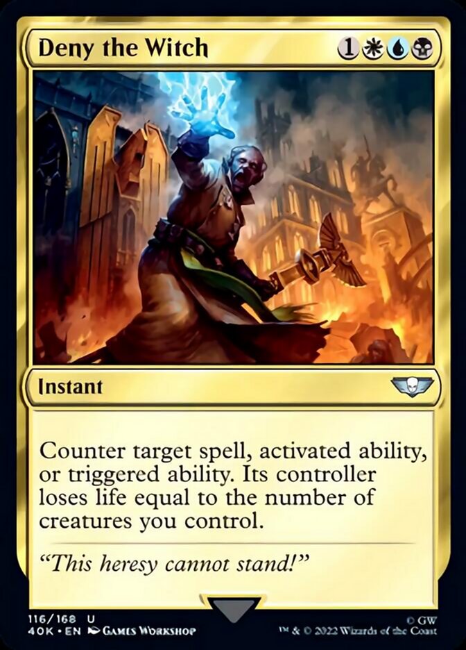 Deny the Witch (Surge Foil) [Warhammer 40,000] | Gate City Games LLC