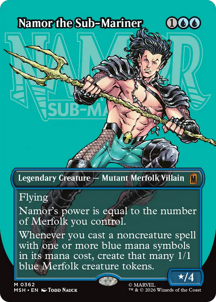 Namor the Sub-Mariner (Borderless) [Marvel Super Heroes] | Gate City Games LLC