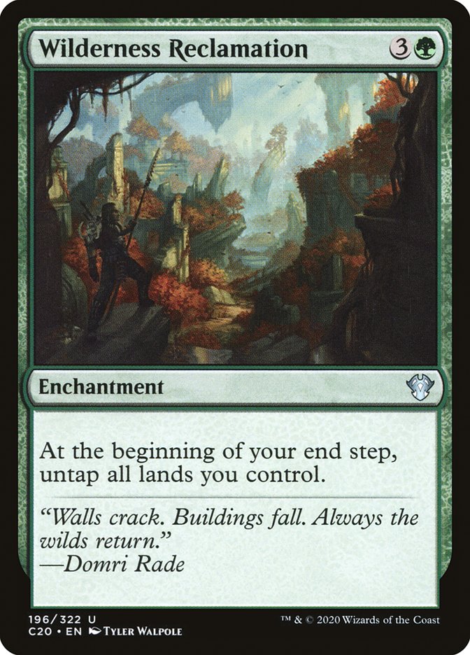 Wilderness Reclamation [Commander 2020] | Gate City Games LLC