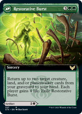 Pestilent Cauldron // Restorative Burst (Extended Art) [Strixhaven: School of Mages] | Gate City Games LLC
