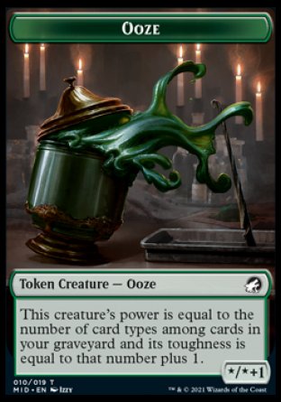 Clue // Ooze Double-Sided Token [Innistrad: Midnight Hunt Tokens] | Gate City Games LLC