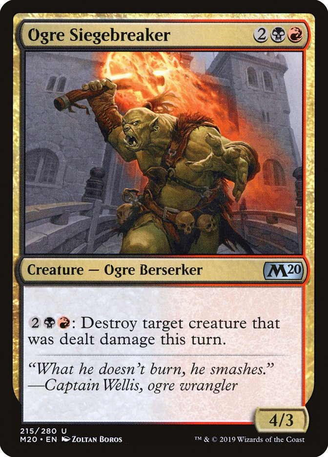 Ogre Siegebreaker [Core Set 2020] | Gate City Games LLC