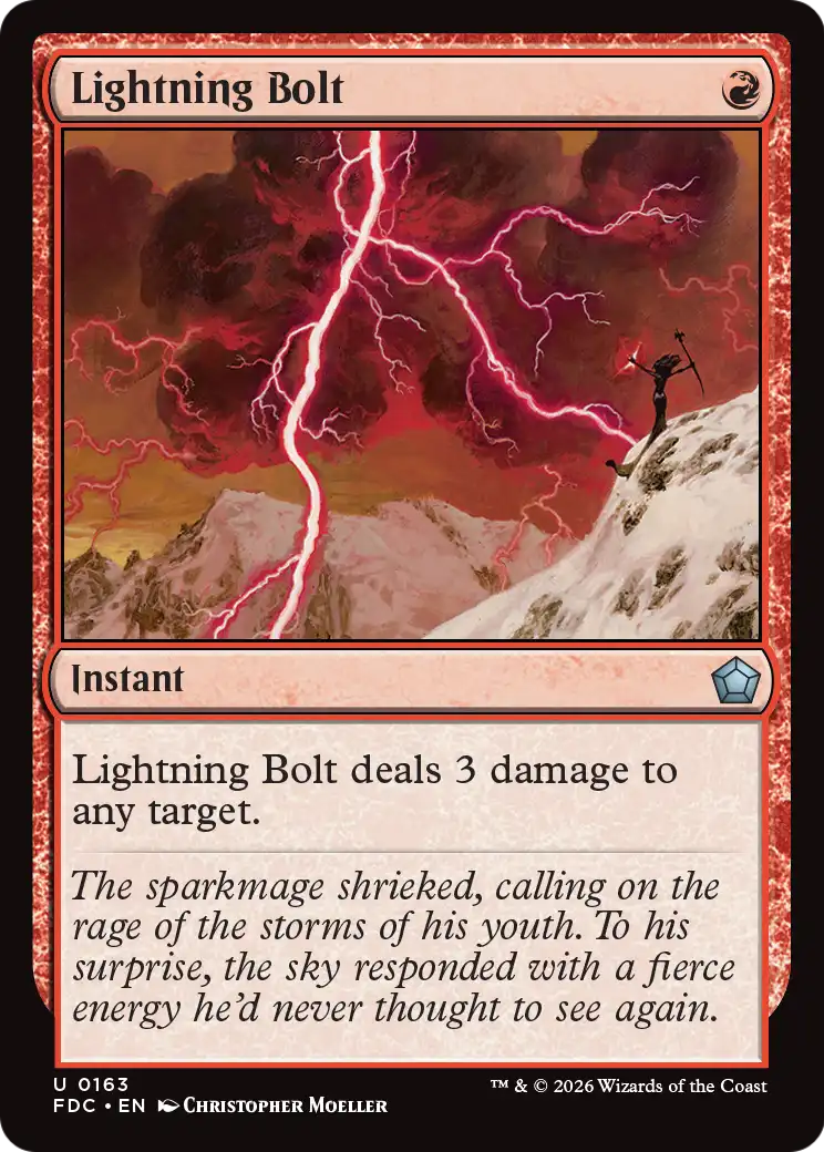 Lightning Bolt [Foundations Commander] | Gate City Games LLC