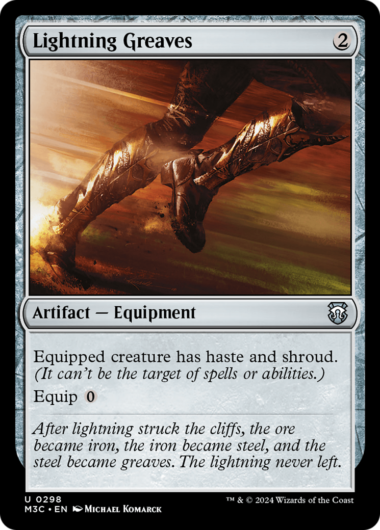 Lightning Greaves [Modern Horizons 3 Commander] | Gate City Games LLC