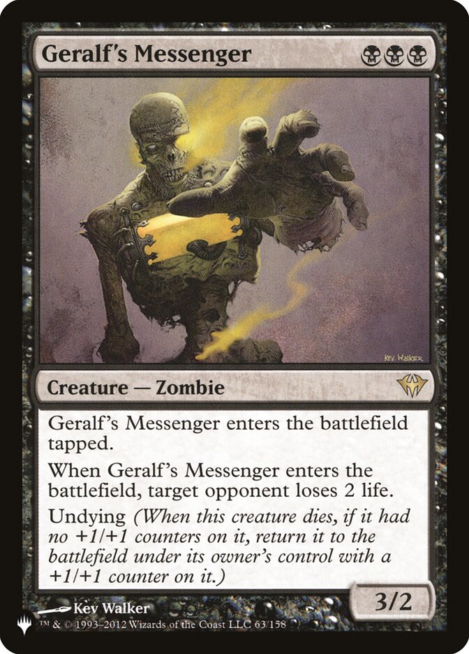 Geralf's Messenger [The List] | Gate City Games LLC