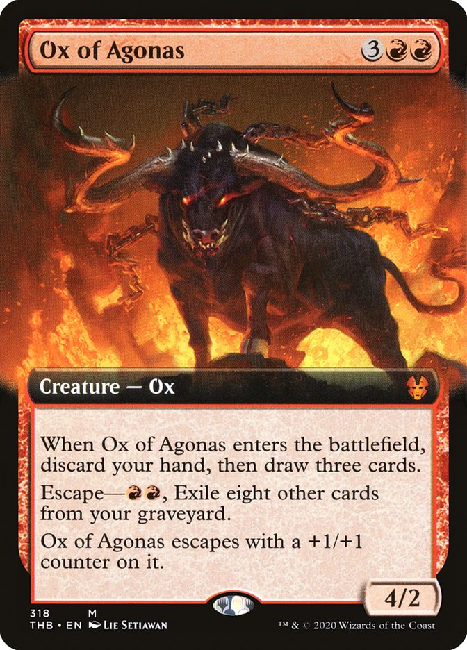 Ox of Agonas (Extended Art) [Theros Beyond Death] | Gate City Games LLC