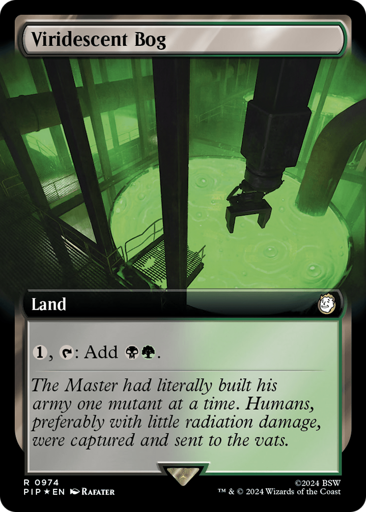 Viridescent Bog (Extended Art) (Surge Foil) [Fallout] | Gate City Games LLC